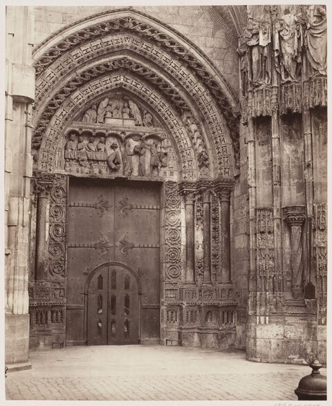 Ornate Medieval Cathedral Entrance