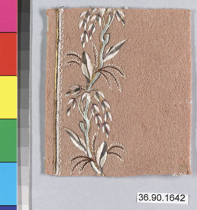 Embroidered Wool Textile Fragment