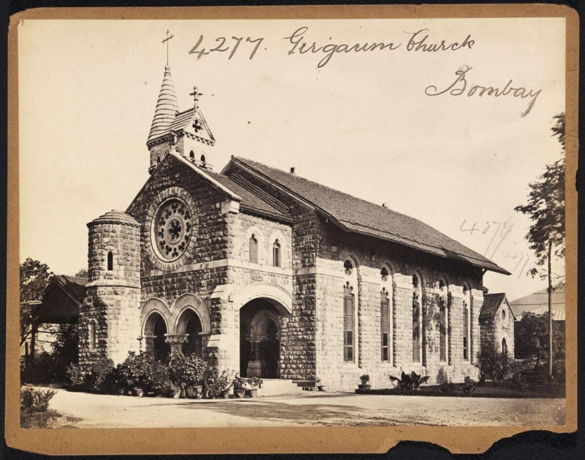 Old Photo of Girgaum Church Bombay