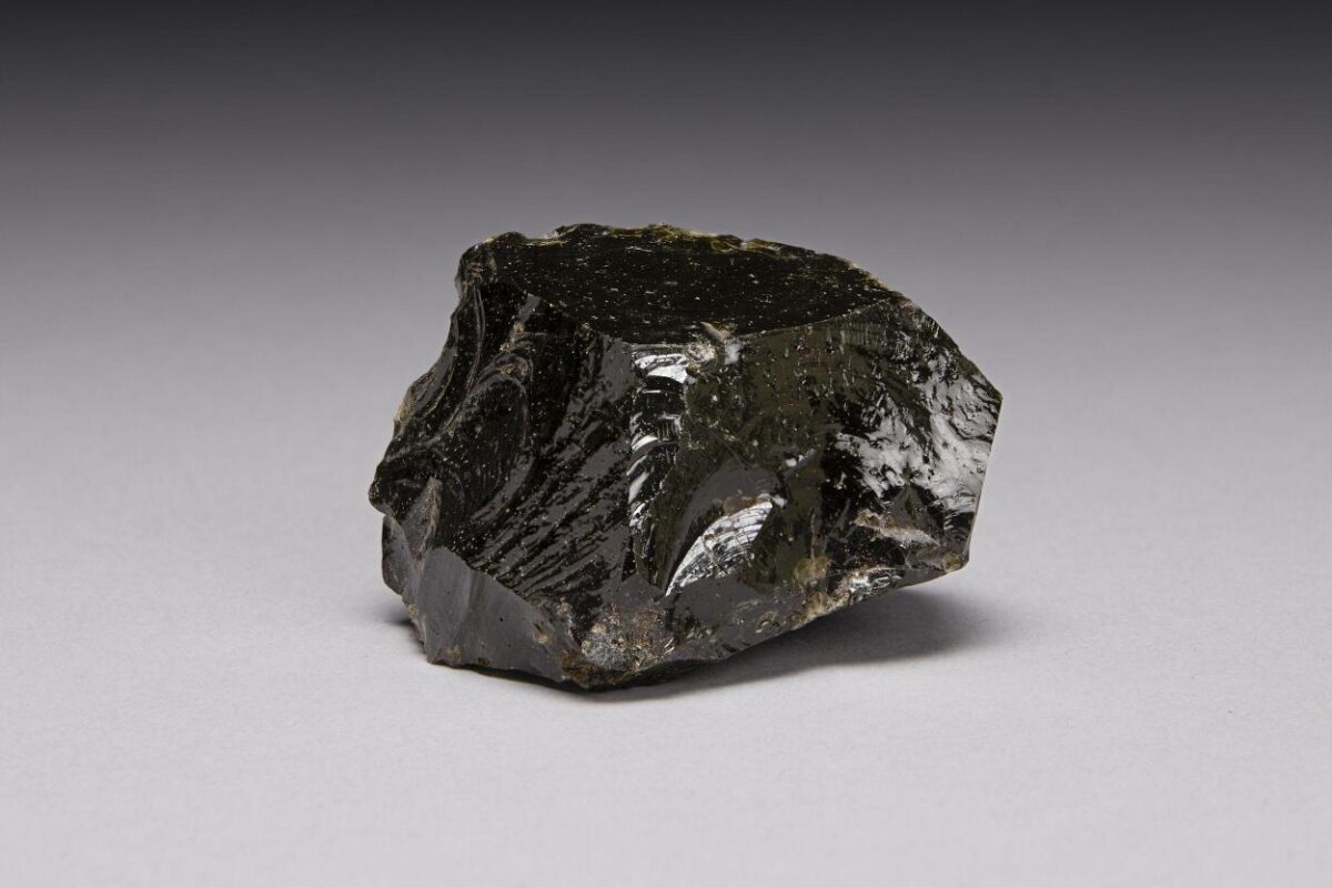 Black Obsidian Mineral Specimen