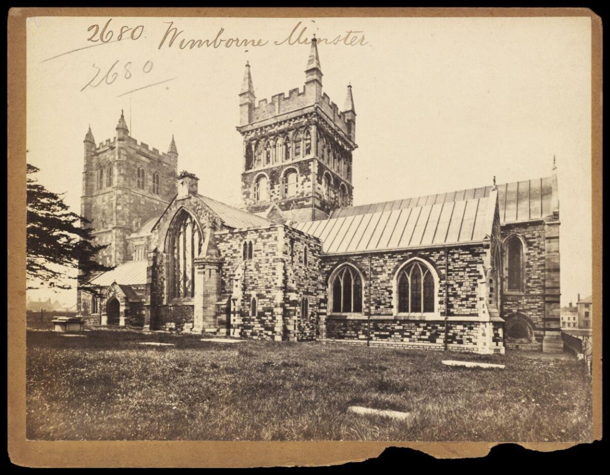 Vintage View of Wimborne Minster