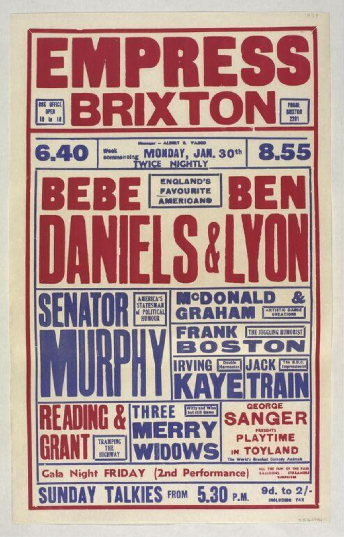 Empress Brixton Vintage Performance Poster