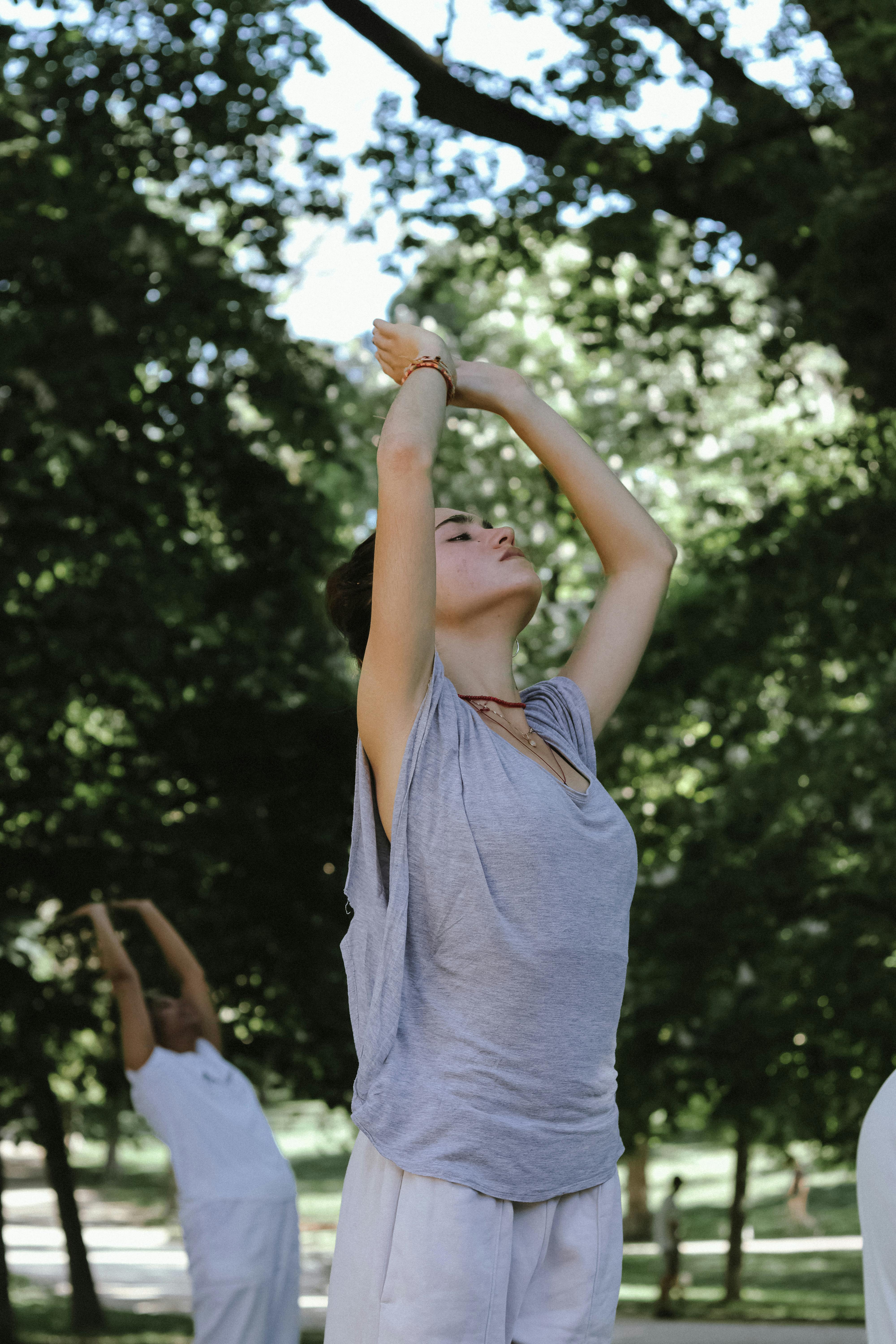 Outdoor Yoga Practice in Park