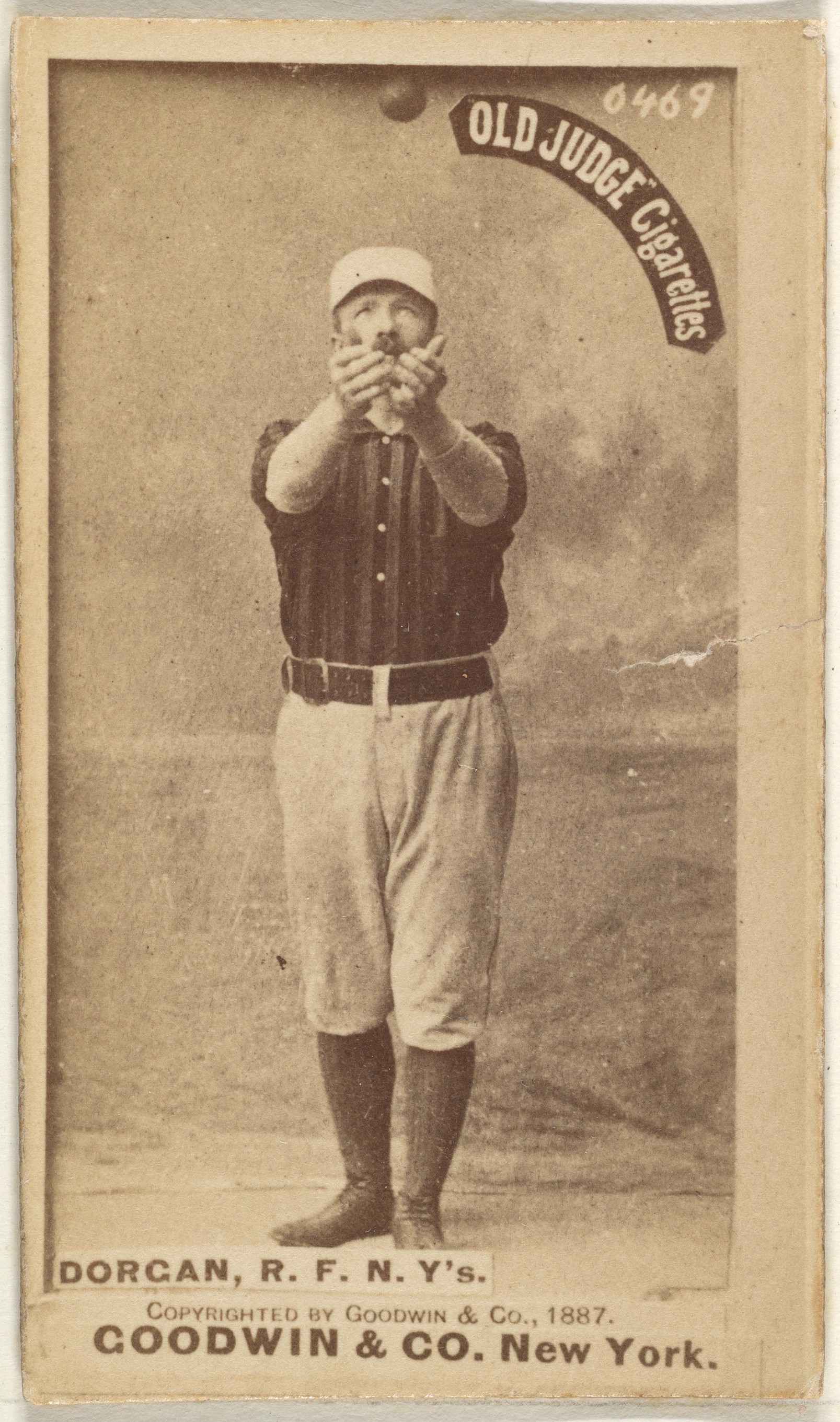 1887 Old Judge Baseball Cigarette Card