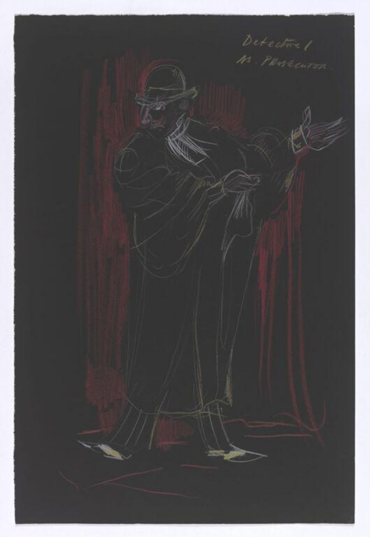 Sketch of a Standing Detective