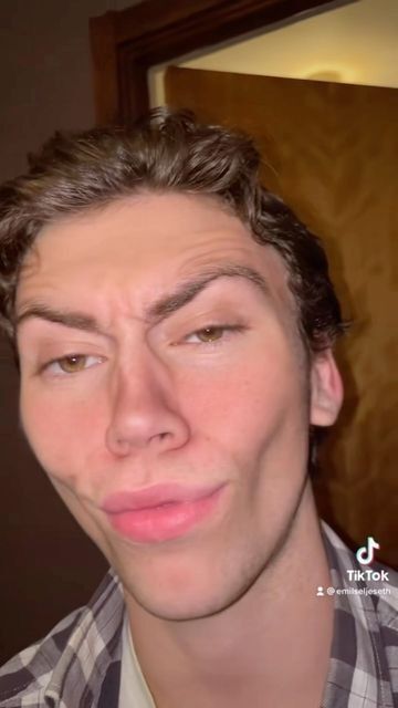 Young Man Making Funny Distorted Face
