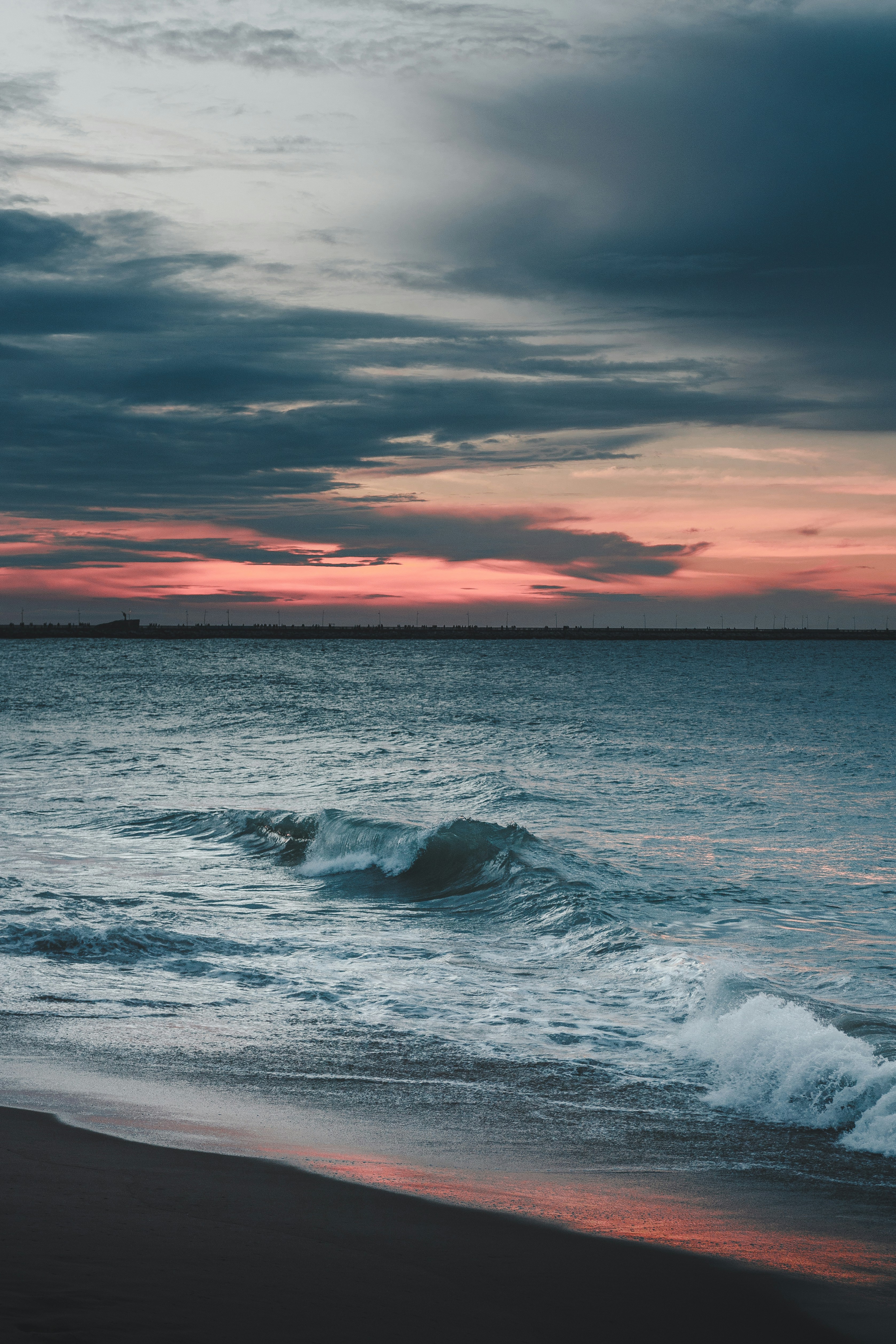 Sunset Coastal Beach View