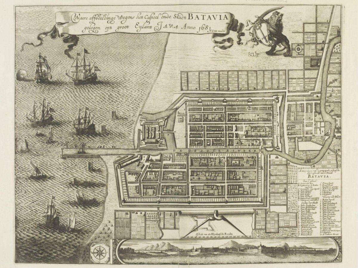 1681 Map of Batavia on Java