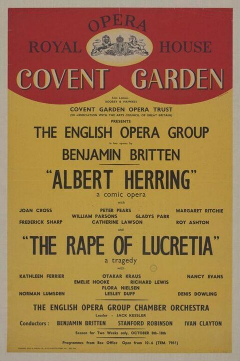 Vintage Covent Garden Opera Poster
