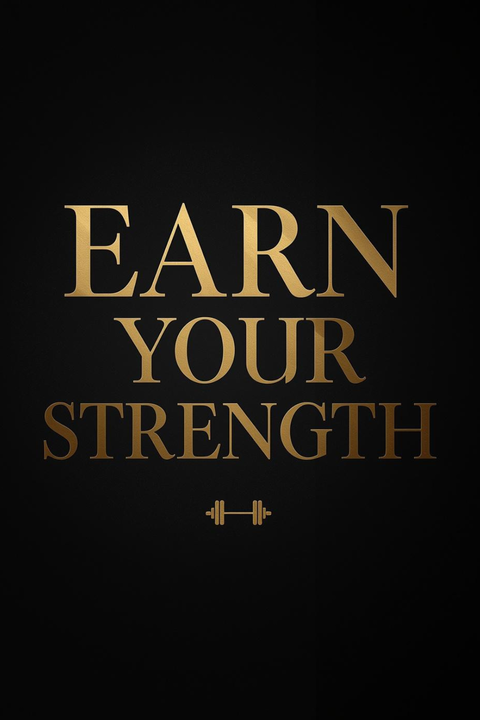 Earn Your Strength Gym Motivation Quote