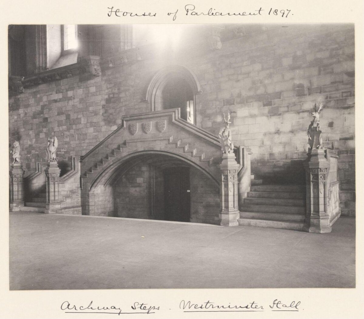 1897 Archway Steps at Westminster Hall