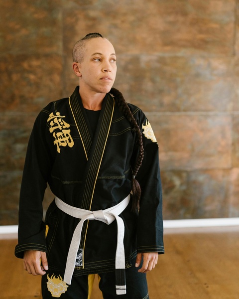 Martial Artist Wearing Training Gi