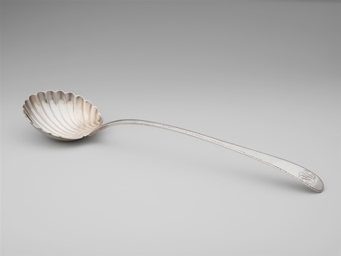 Antique Silver Shell Spoon