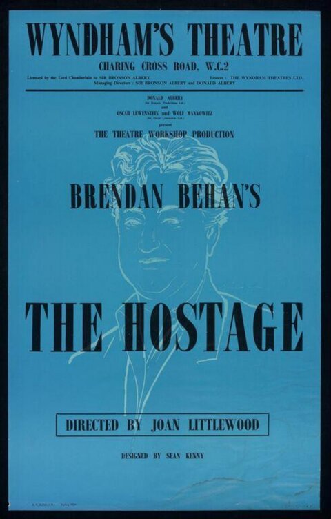 Vintage The Hostage Theatre Poster