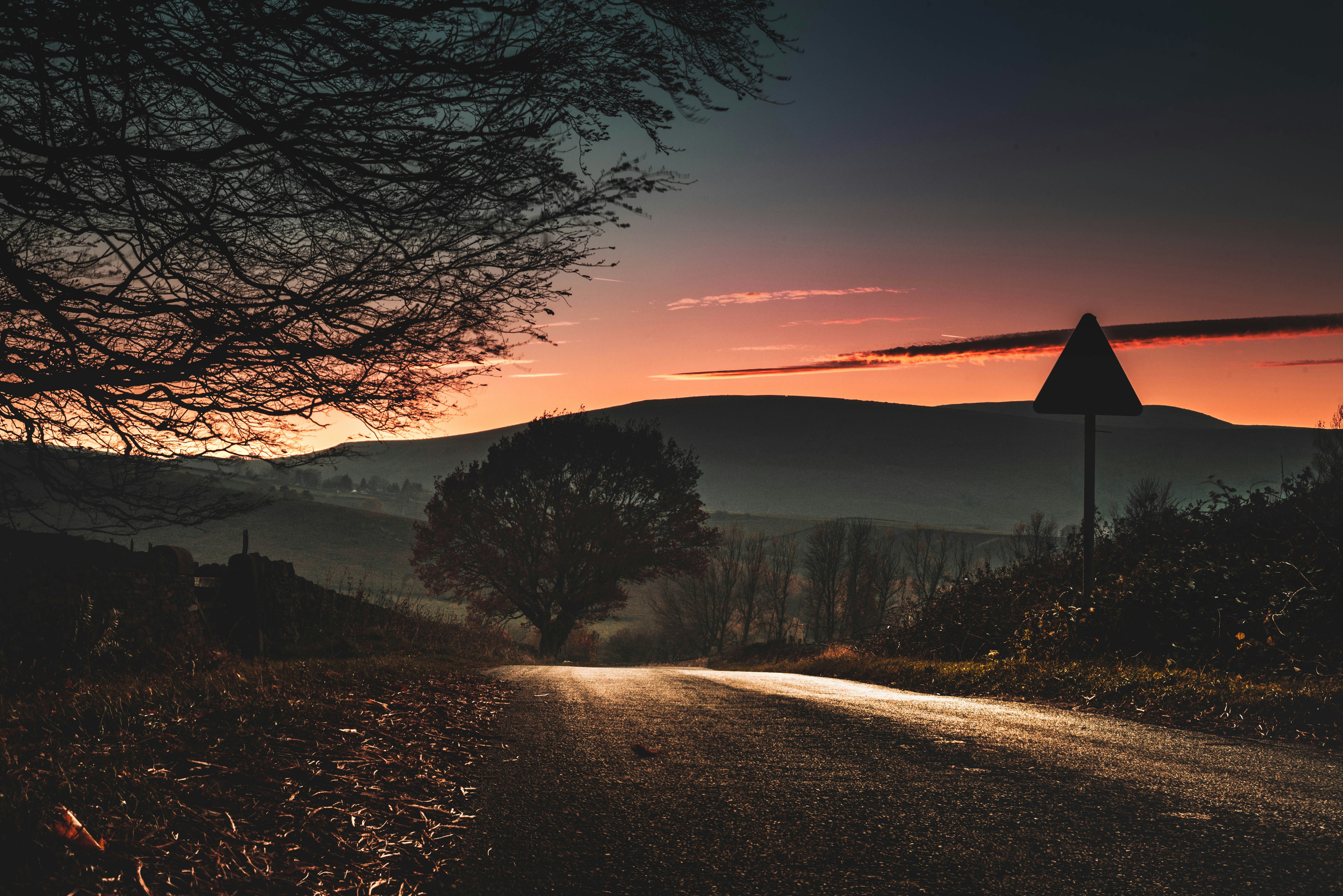 Country Road at Sunset