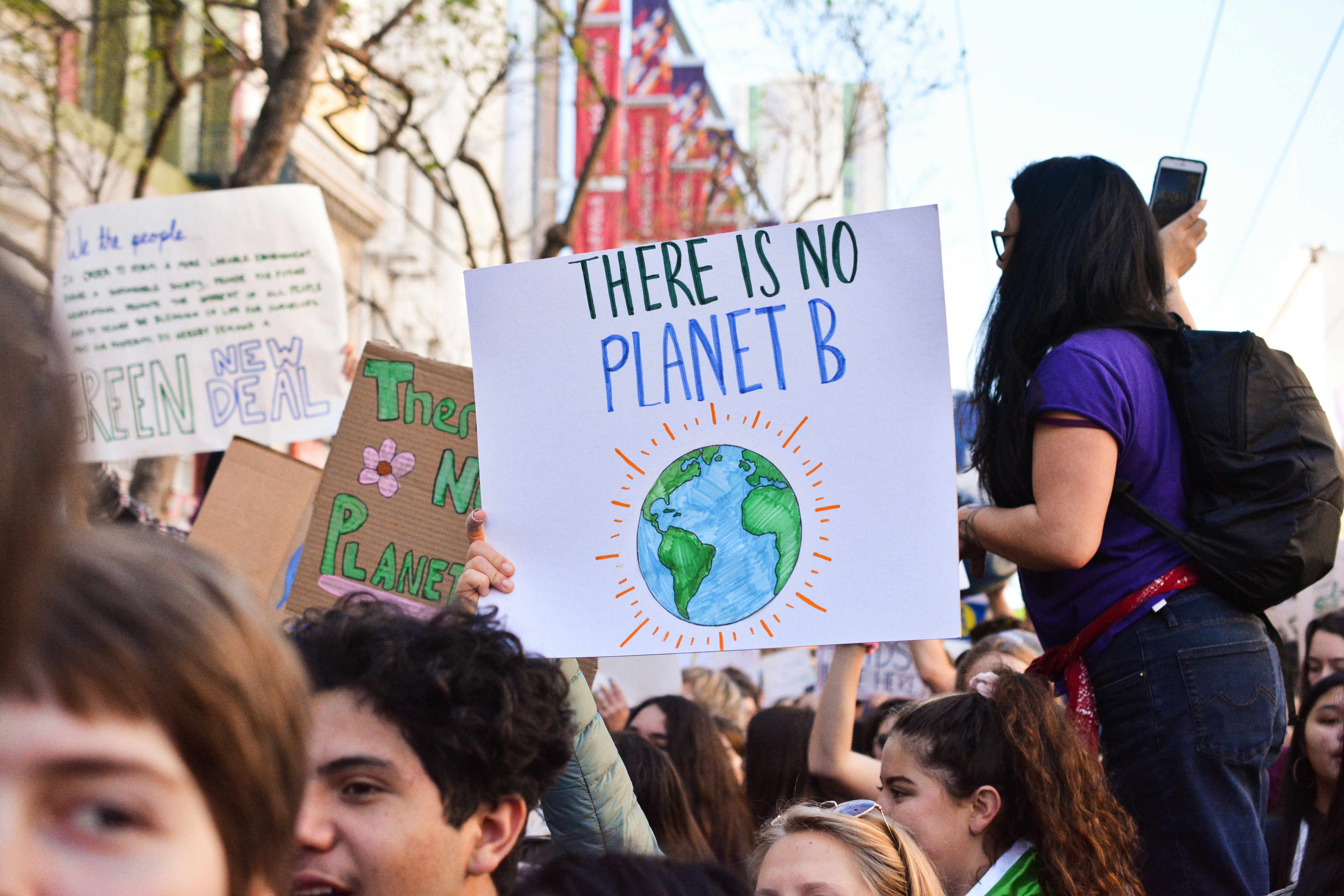 Climate Activist Street Protest