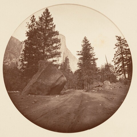 Vintage Mountain Dirt Road Landscape