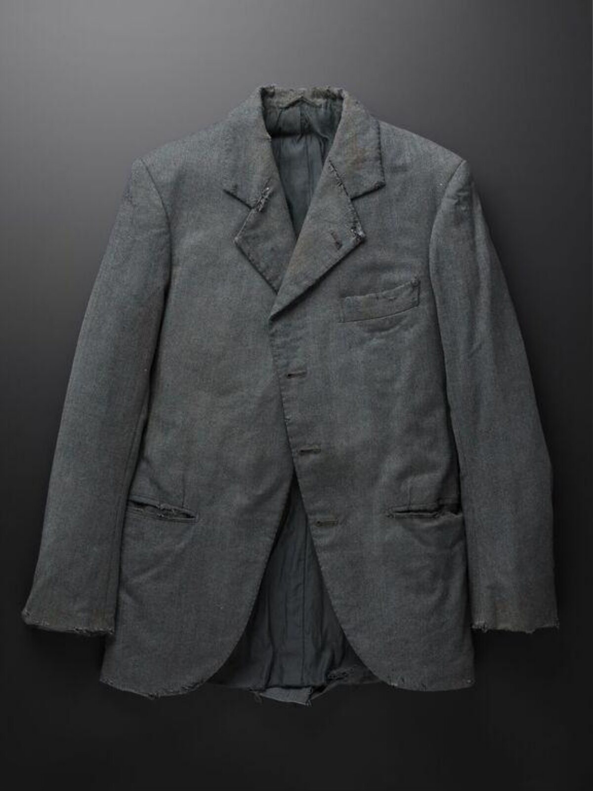 Worn Vintage Gray Blazer