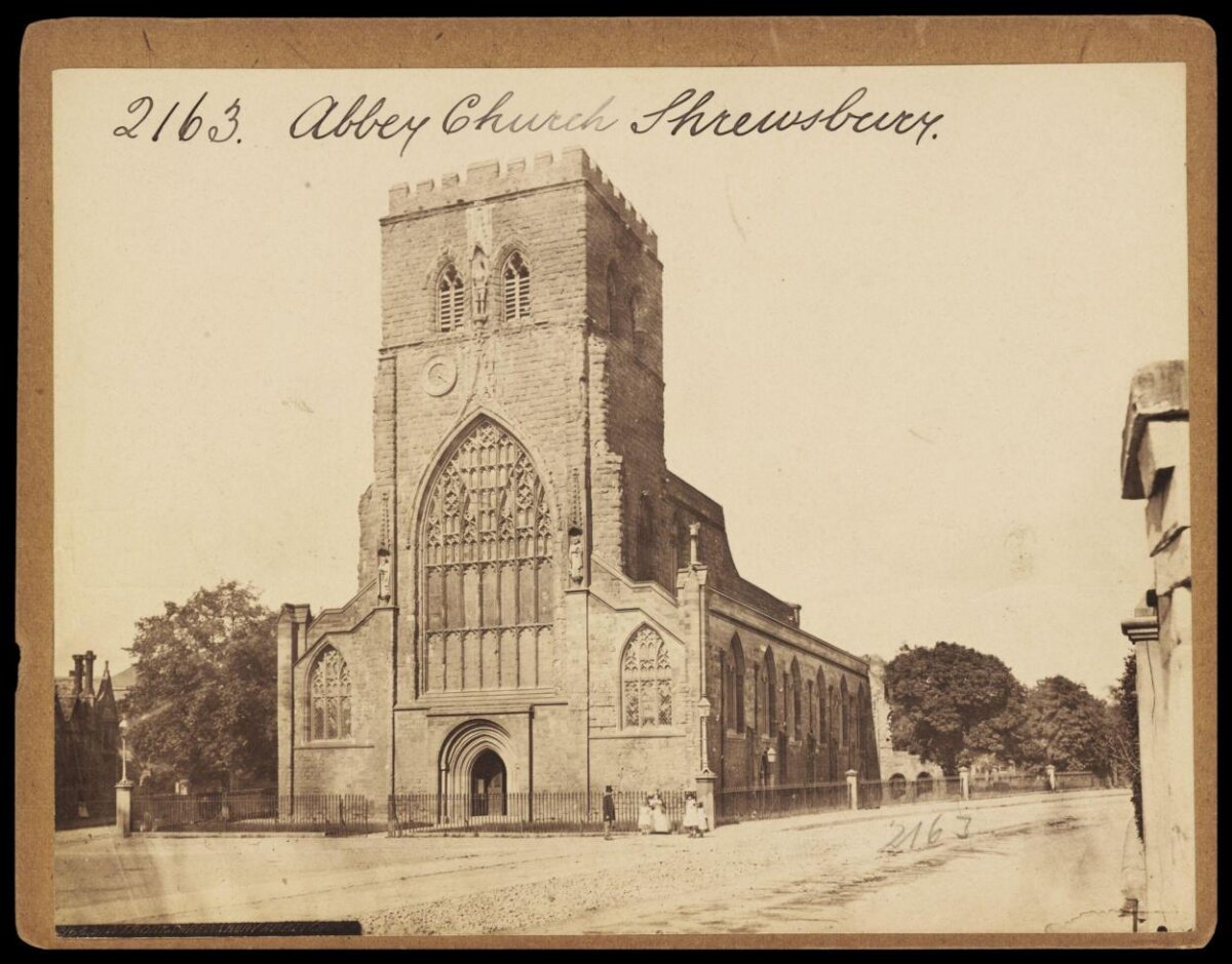 Vintage View of Shrewsbury Abbey Church