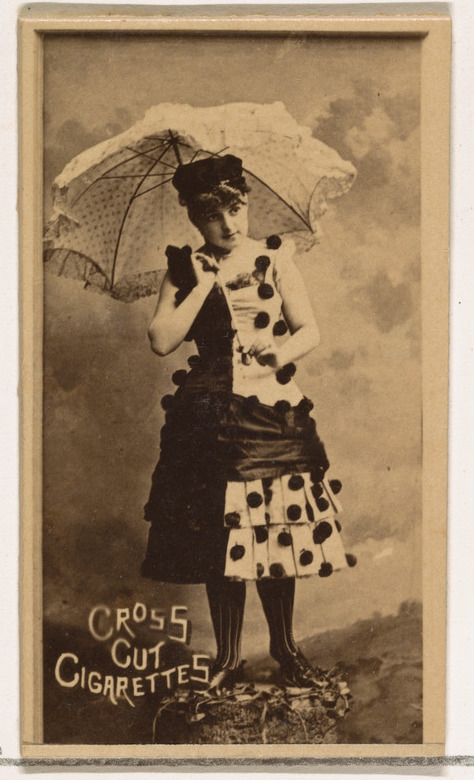 Vintage Cross Cut Cigarettes Ad Card