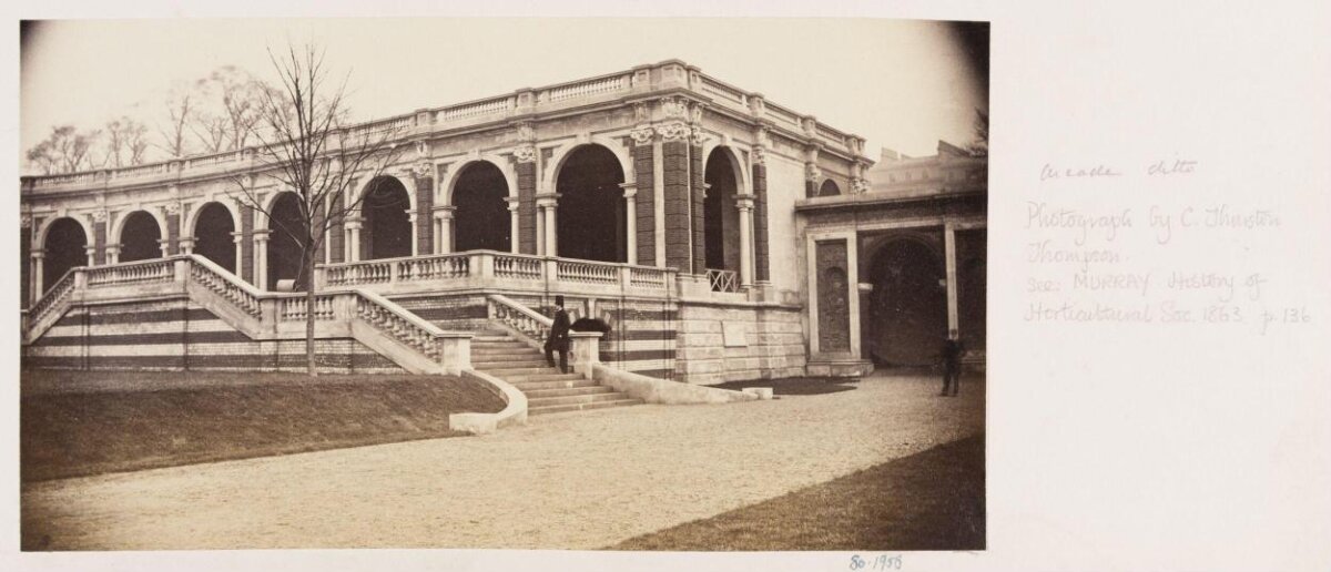 Vintage Photo of Arched Colonnade Building