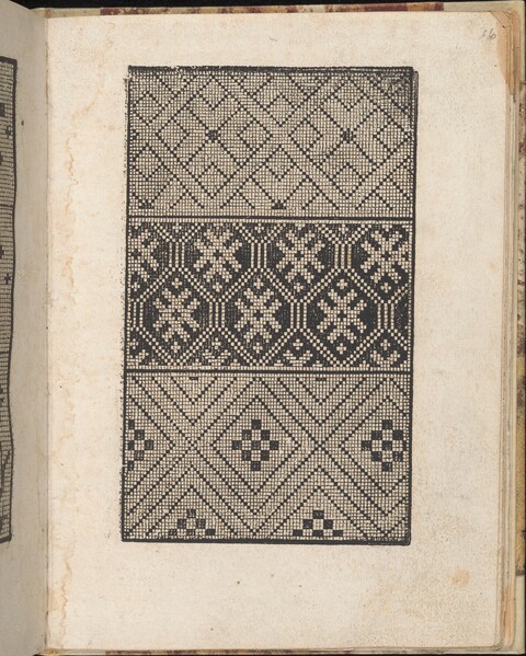 Vintage Needlework Pattern on Book Page