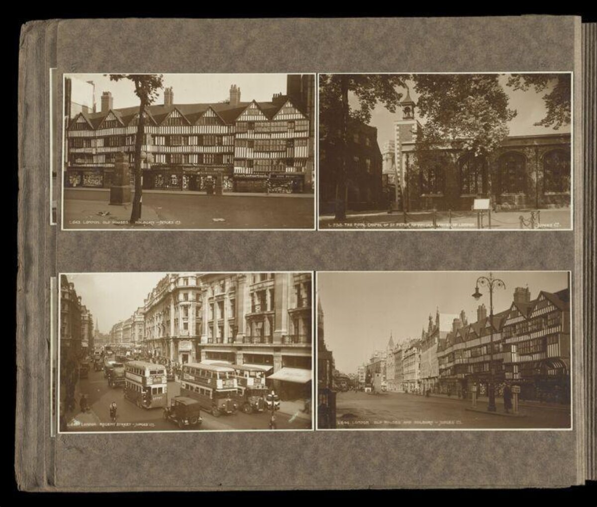 Vintage London Views Photo Album Page
