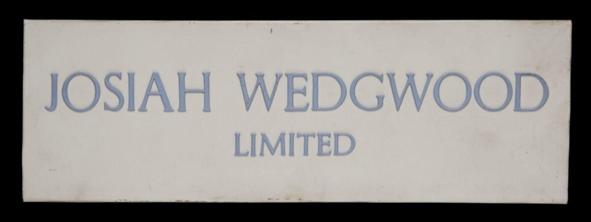 Josiah Wedgwood Limited Name Plaque — Logos