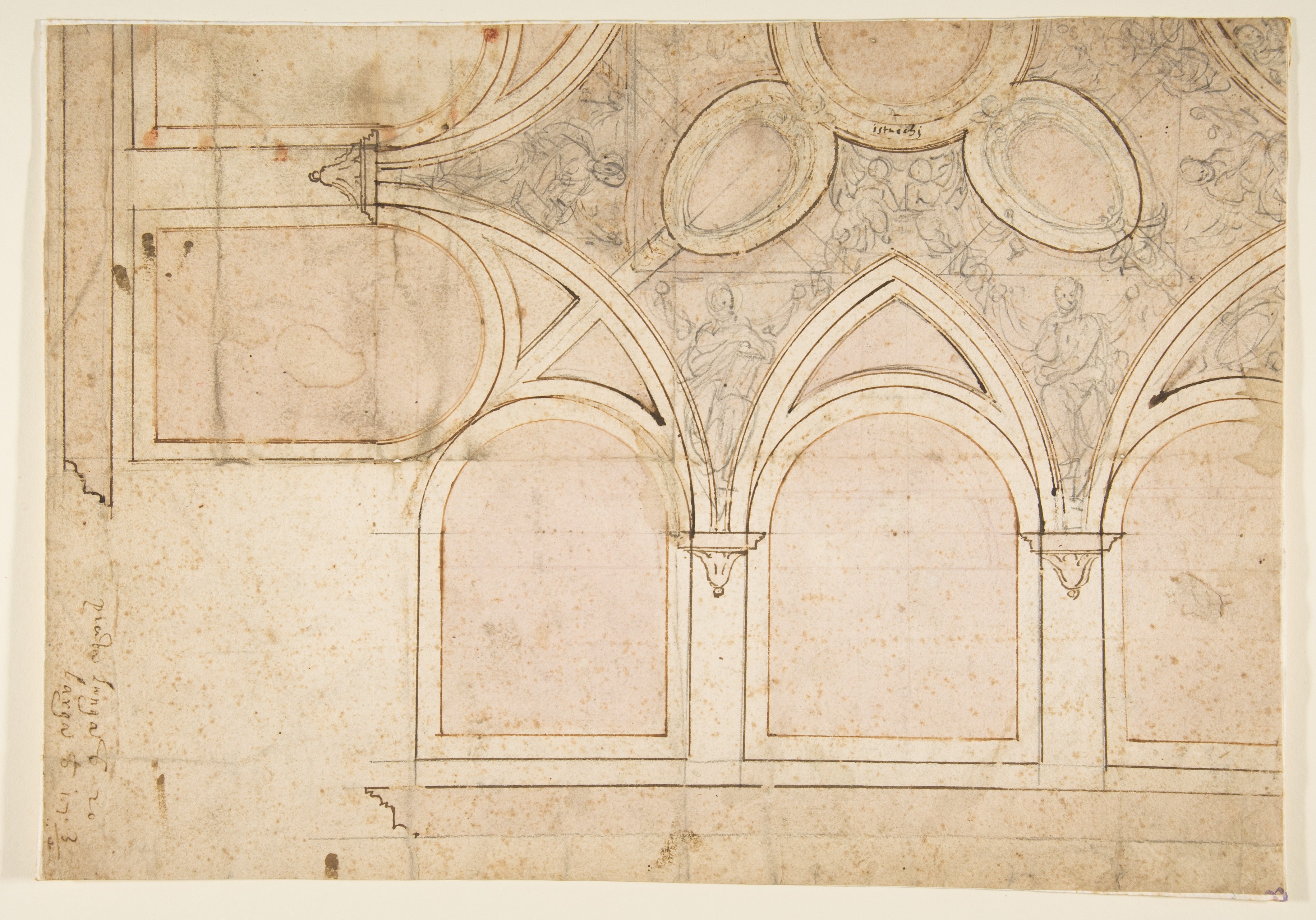 Architectural Sketch of Arched Interior — Architecture Encyclopedia