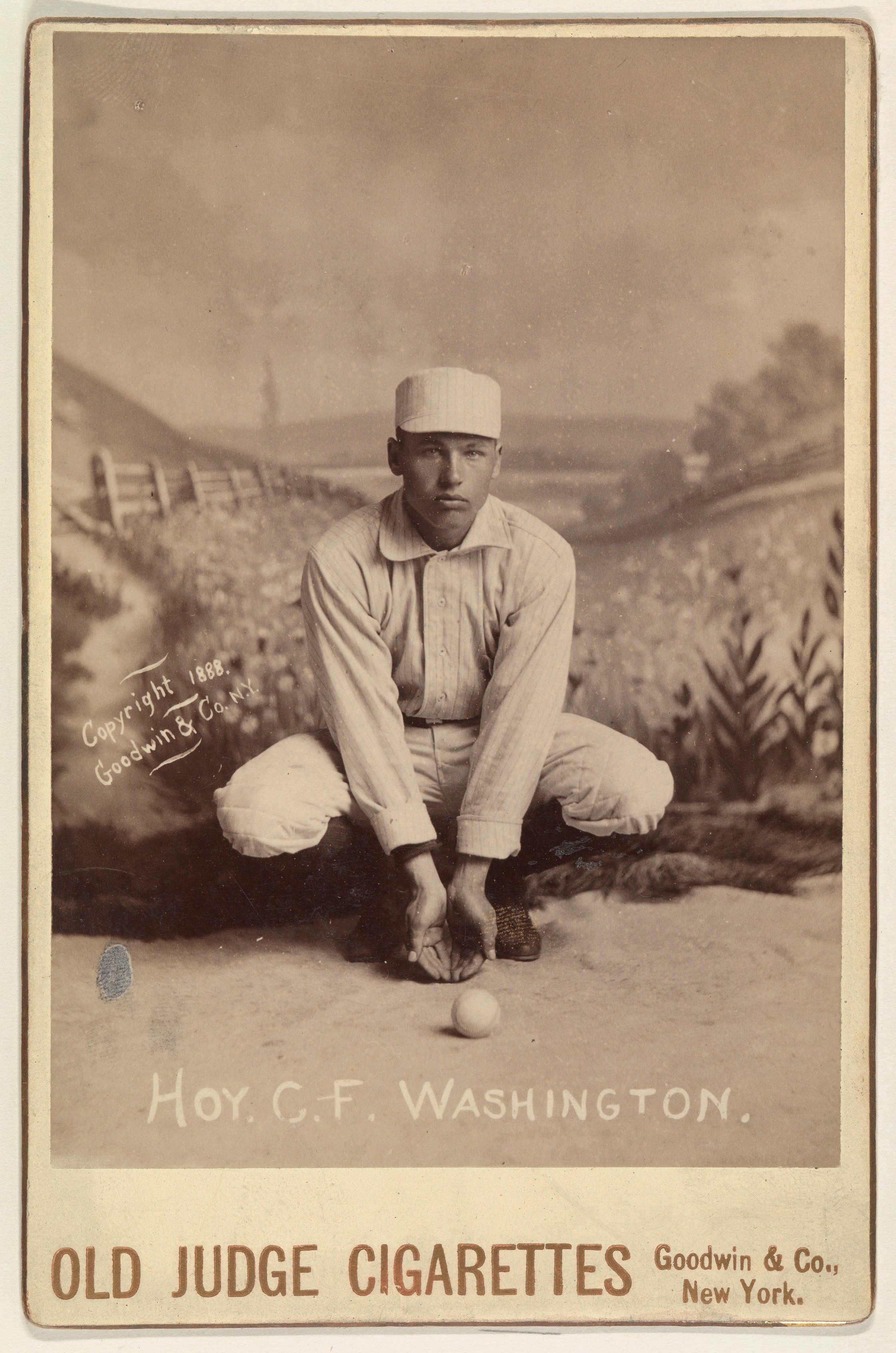 1888 Washington Baseball Player Cigarette Card