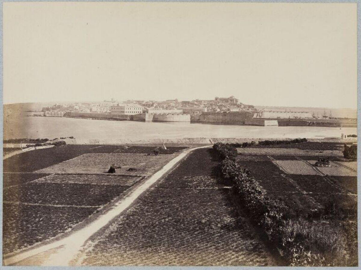 Vintage Coastal Fortified City View