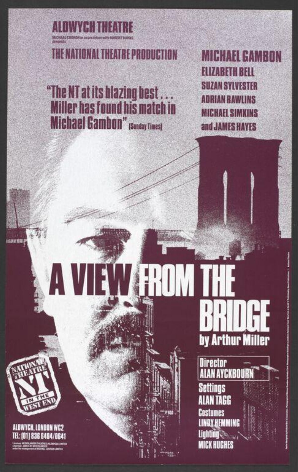 A View from the Bridge Theatre Poster