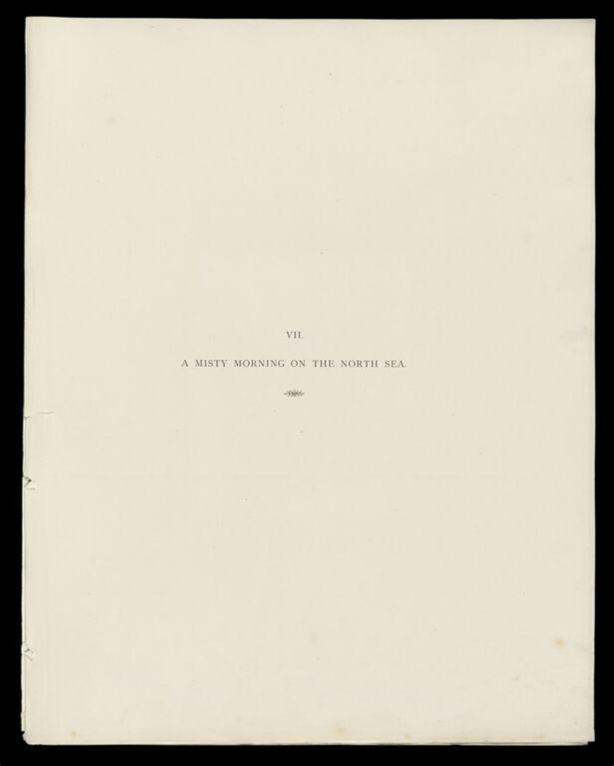 Vintage Book Chapter Title Page