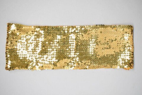 Gold Sequin Fabric Strip