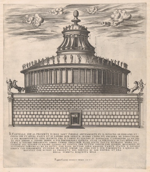 1583 Engraving of Castel Sant'Angelo