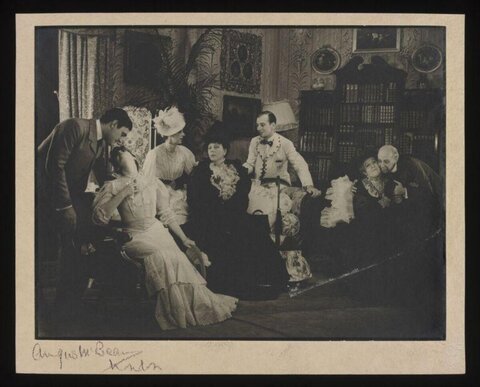 Early 20th Century Theater Cast Scene