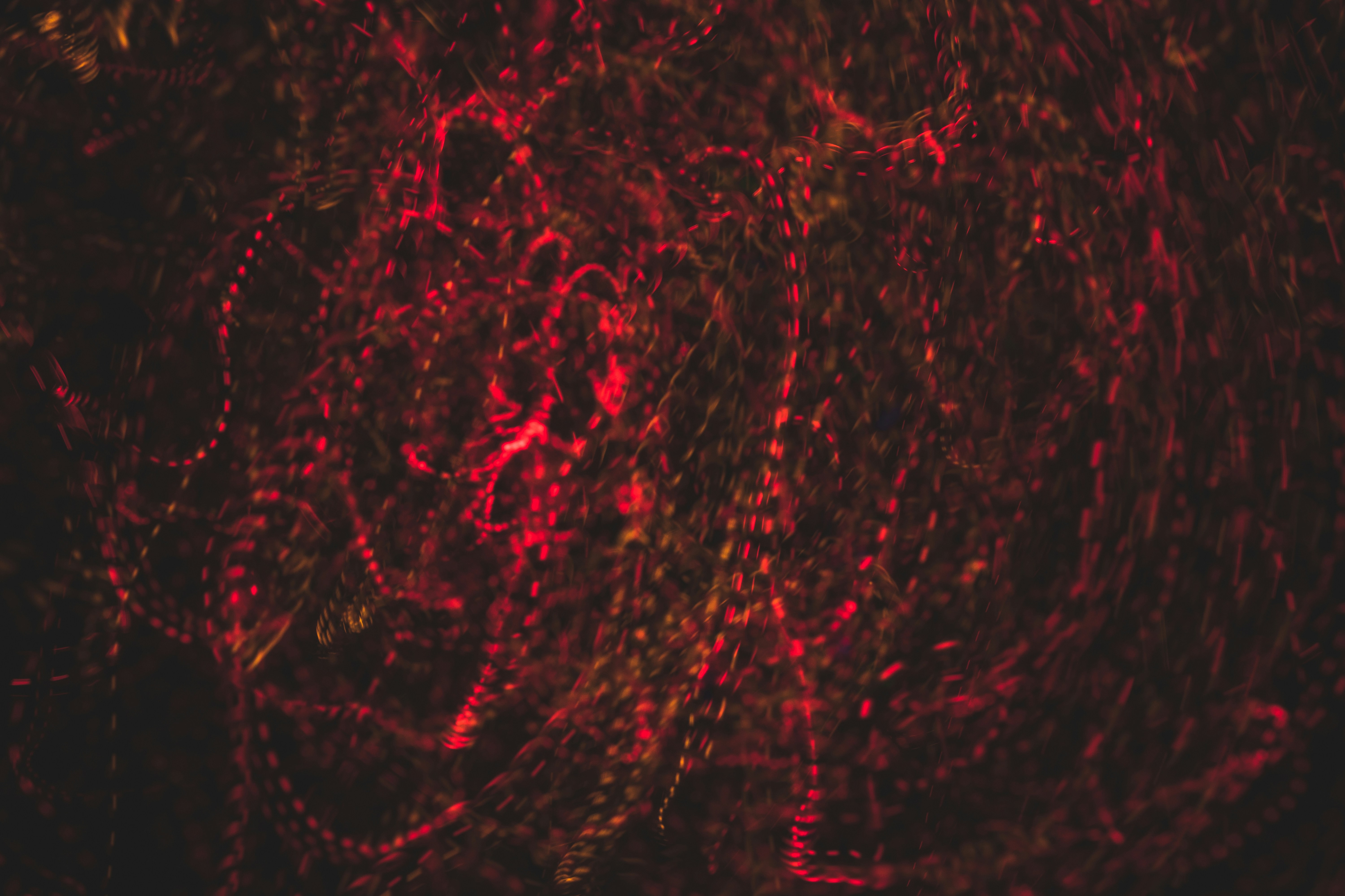 Blurred Red Dynamic Light Trails