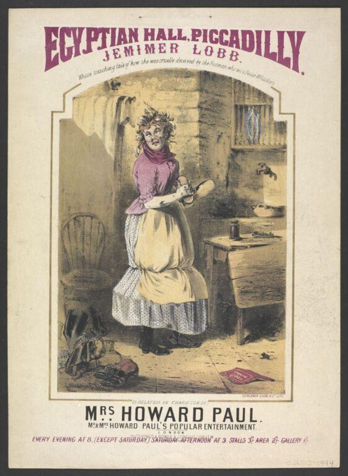 Vintage Jemimer Lobb Theater Poster