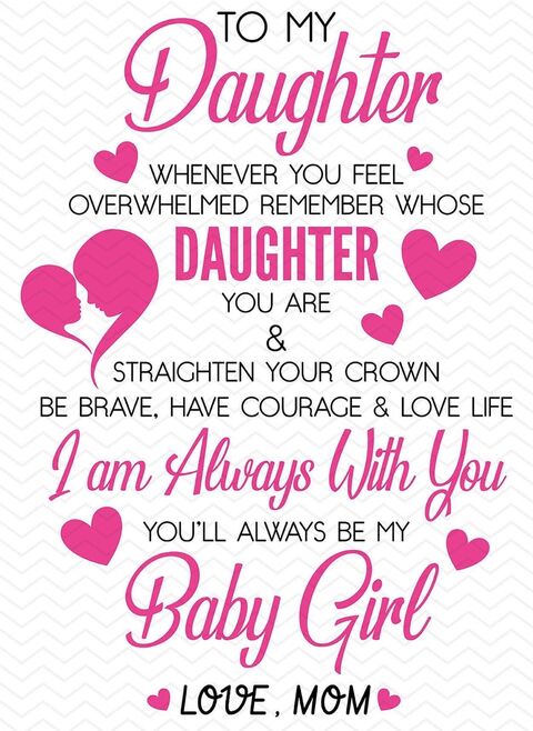 Loving Message from Mom to Daughter