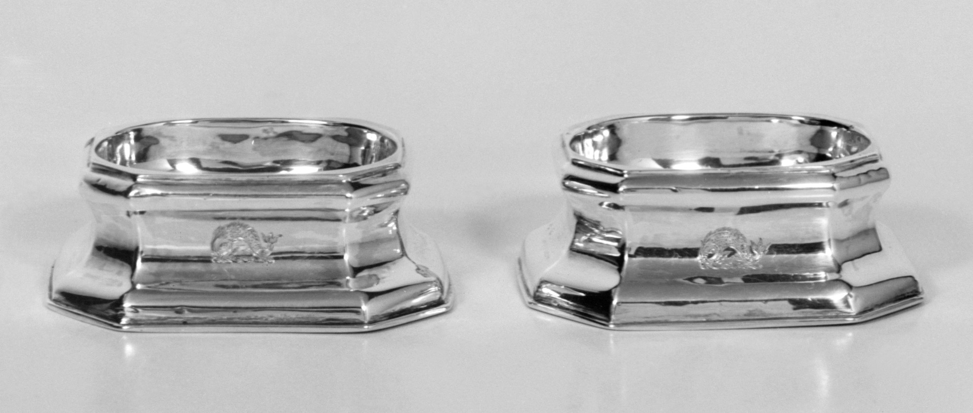 Pair of Engraved Silver Napkin Rings