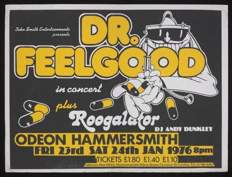 Dr. Feelgood 1976 Concert Poster