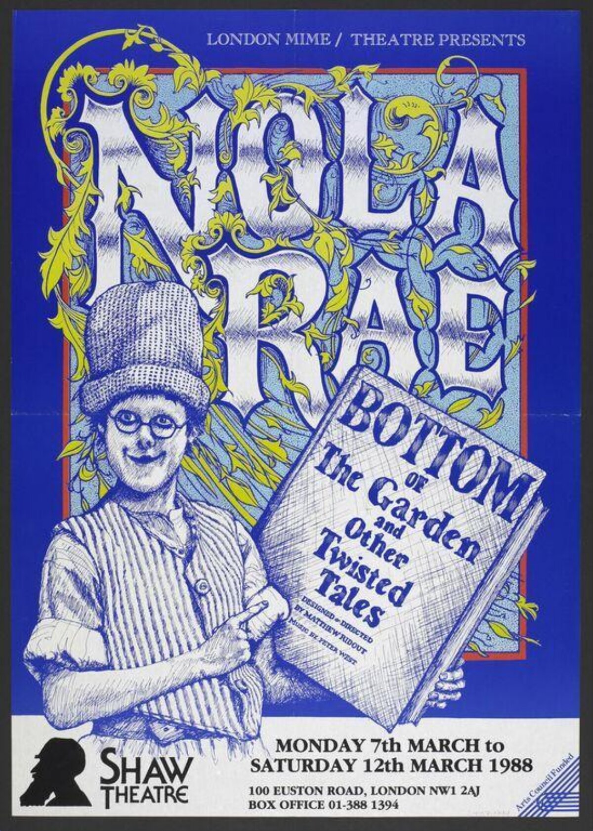 1988 Nola Rae Theatre Show Poster