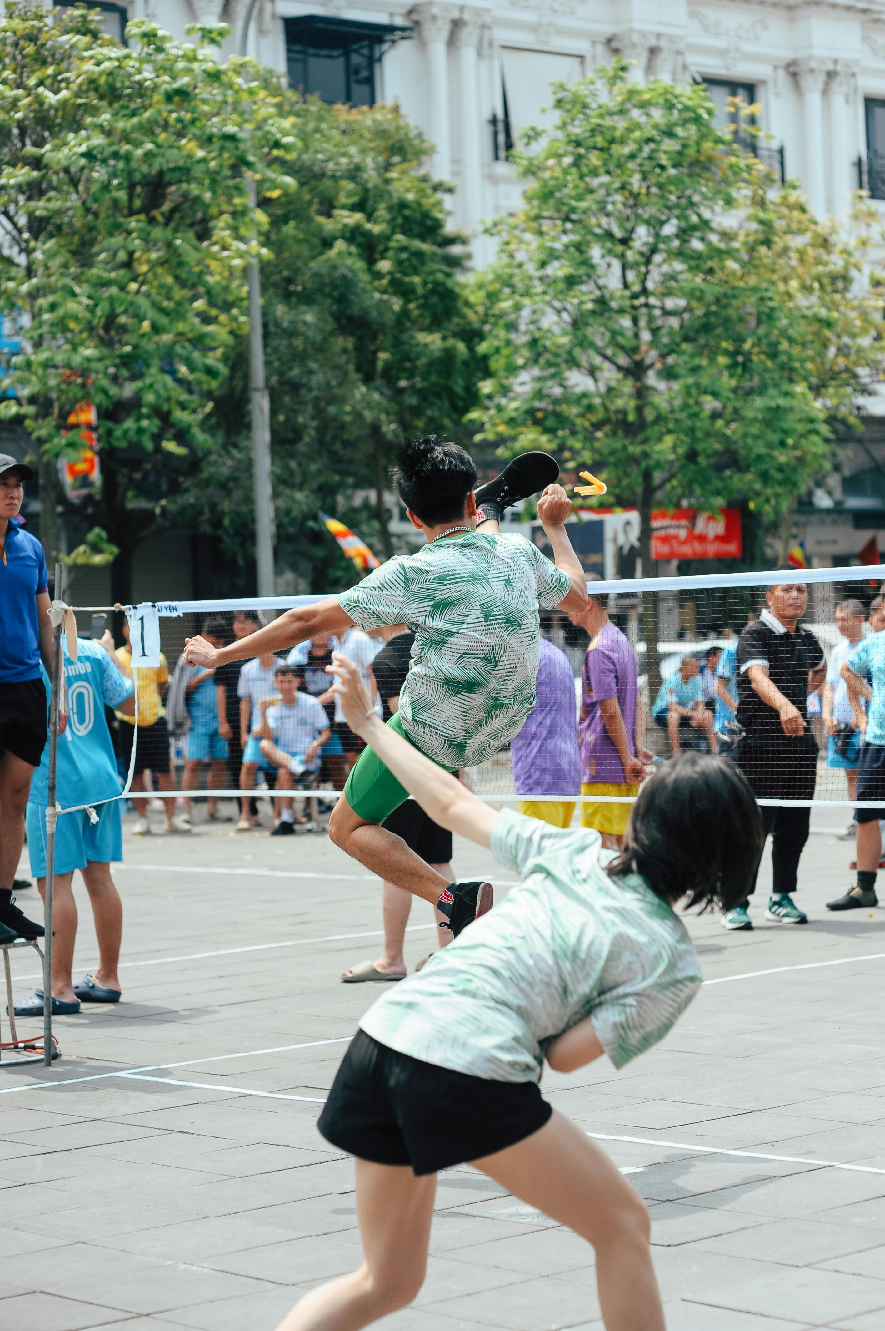 Outdoor Sepak Takraw Match