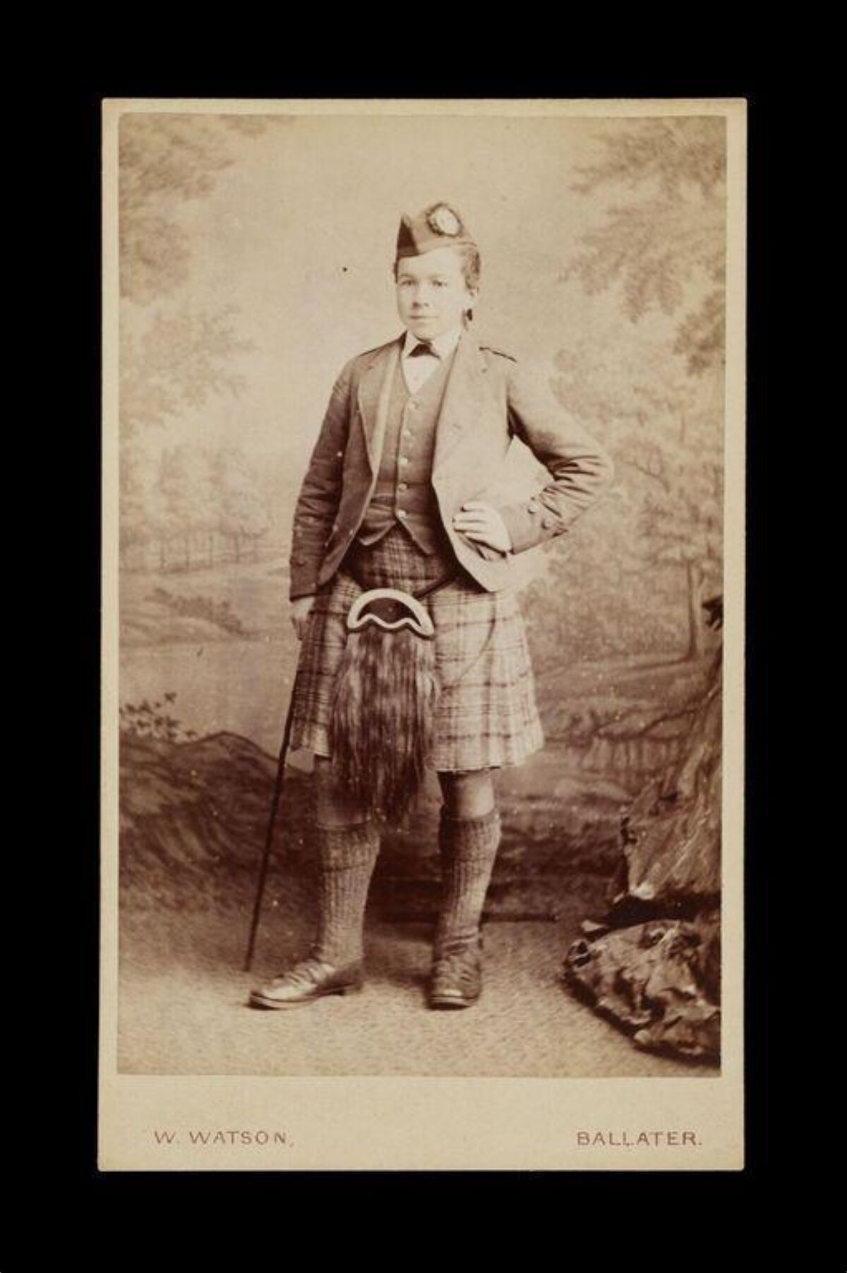 19th Century Portrait of Man in Scottish Kilt
