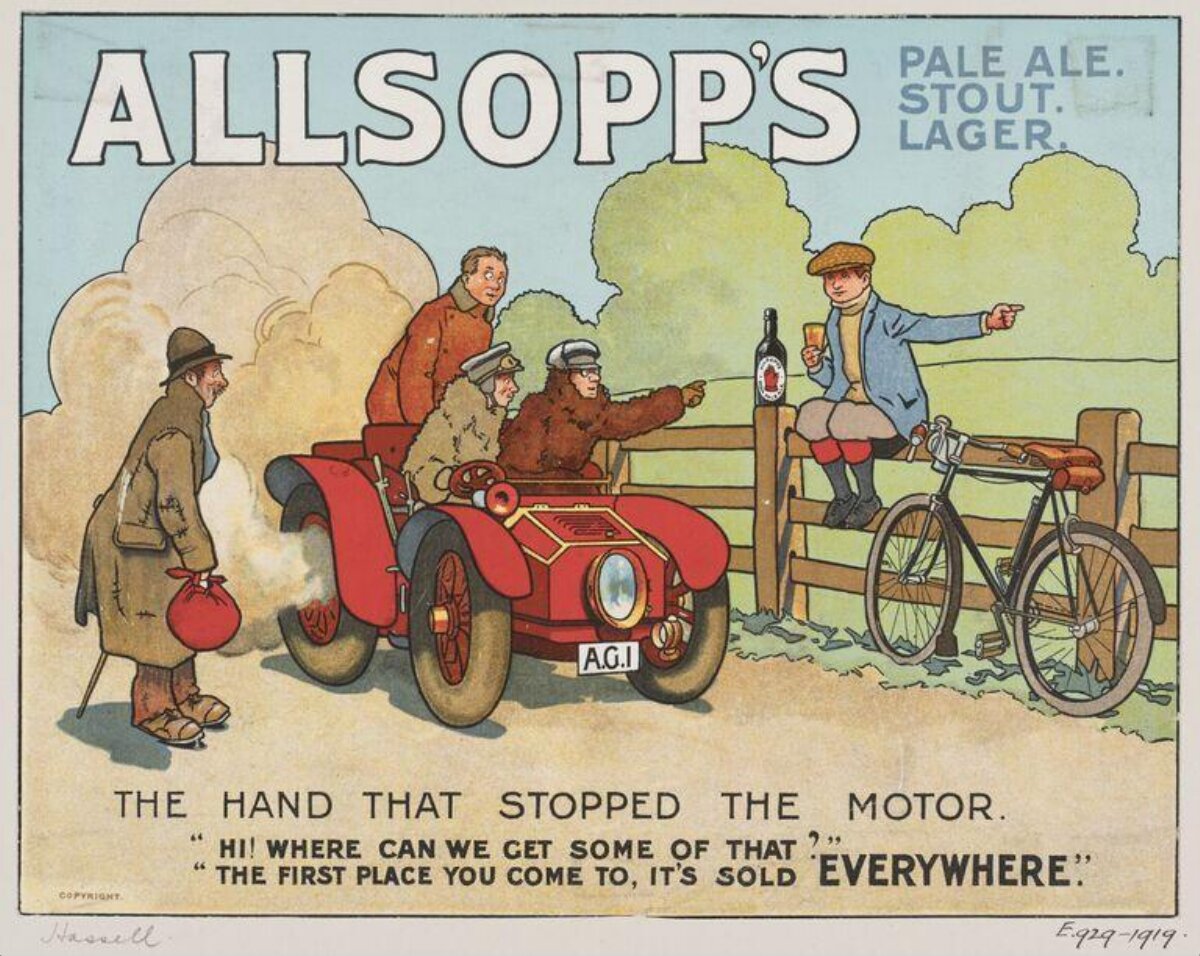 Vintage Allsopp's Beer Advertisement