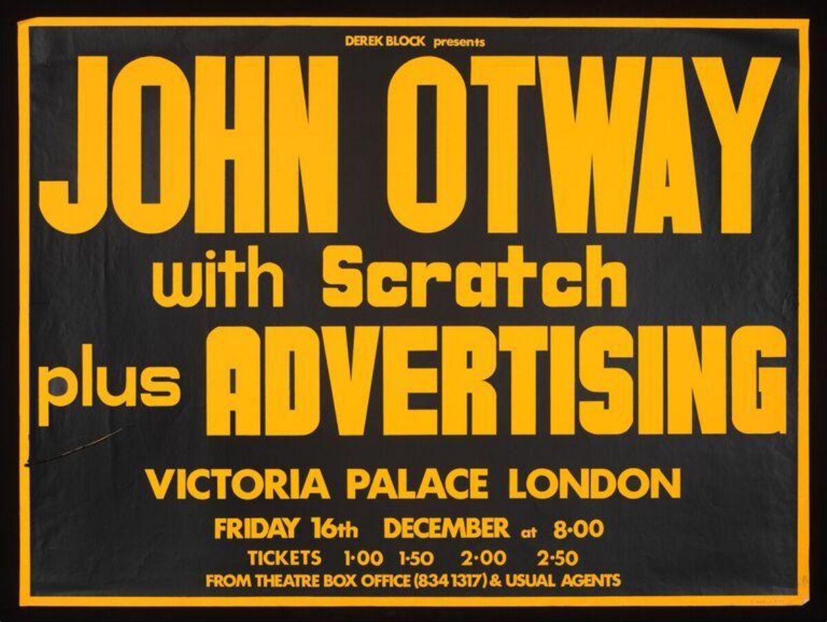 John Otway London Concert Poster