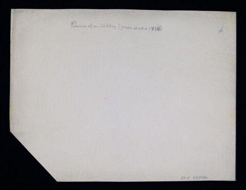Back of 1838 Dated Manuscript