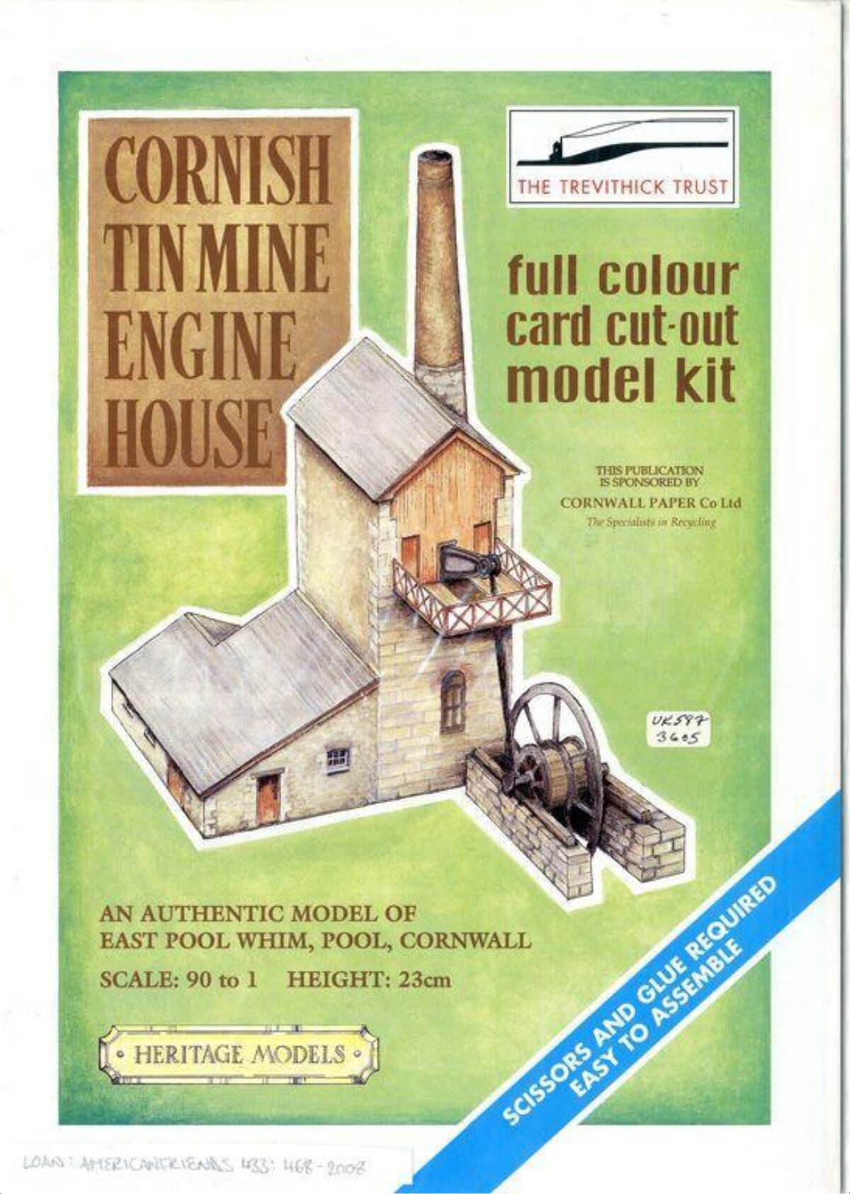 Cornish Tin Mine Engine House Model Kit Cover