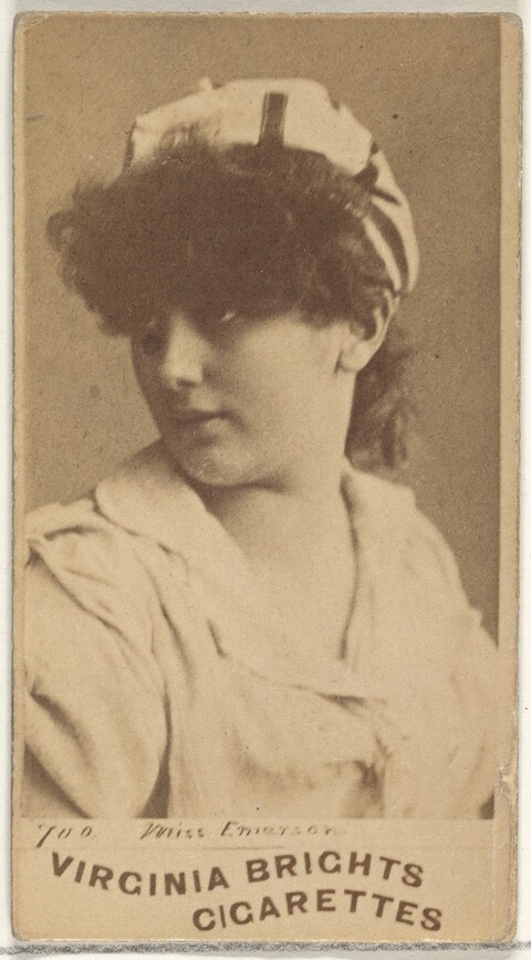 Virginia Brights Cigarette Card of Miss Emerson