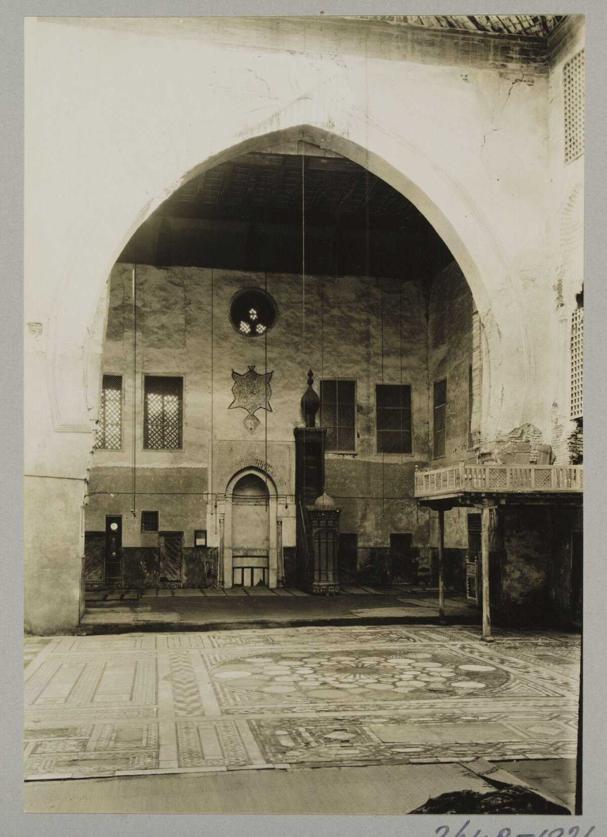 Vintage Mosque Prayer Hall Interior